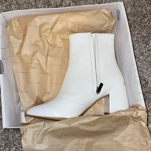 Urban Outfitters White Booties